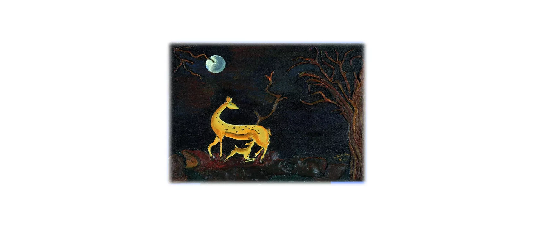 Modern mixed media art
